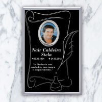 Imagem de Placa Pergaminho - 23cm x 34cm (Com foto)